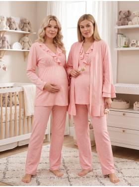 SONBAHAR KIŞ SEZONU Sabahlıklı Lohusa Pijama Takımı RML